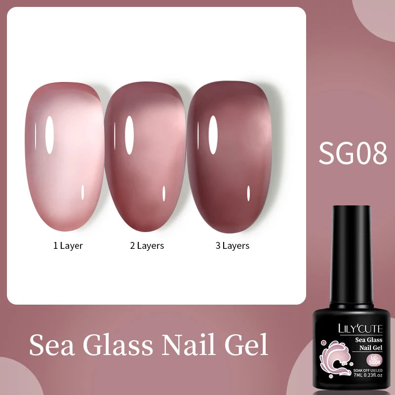 LILYCUTE Fluorescent Nail Gel Polish Orange Red Neon Bright Color Summer Series Soak Off For Manicure Nail Art UV Gel Varnish