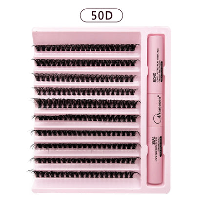 Eyelashes 200 PCS Clusters Lash Bond and Seal Makeup tools DIY Lashes Extension kit for gluing  Lashes Gluing Glue  Accessories