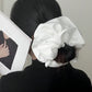 1pc Extra Large Faux Silk Fluffy, High Elasticity, Soft & Silky, Luxury Casual Comfortable Fashion Scrunchie For Women