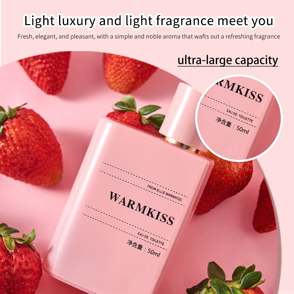 original products,WARMKISS Floral Fruity Women's Perfume - Long-lasting Light Strawberry Scent, Niche Perfume,50ml perfume