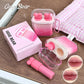 GEGE BEAR Heart-beating Water Gloss Velvet Matte Lip Glaze Combination Two-pack Mirror Matte Headphone Shaped Pendant Lip Glaze