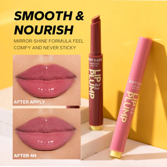 Beauty Glazed 12-Color Shimmering Juicy Lipstick Set – Moisturizing, Nourishing, Plumping Lip Makeup for Women – Perfect Gift for Girls