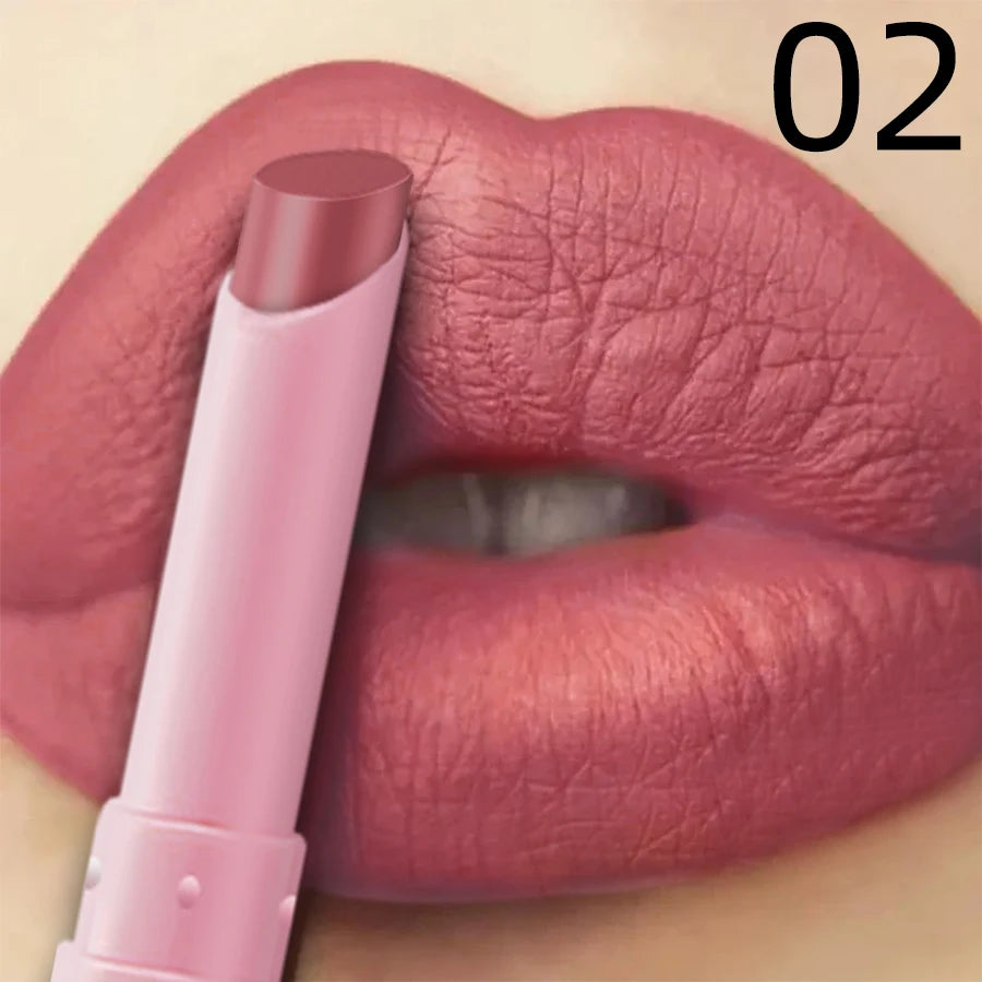 15 Color Cigarette Velvet Matte Waterproof Lipstick Long-lasting Lip Gloss Lip Makeup  Red Brown Pink Lip Liner Pen  Lip Tint
