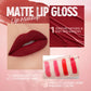 QIBEST Matte Liquid Lipstick Waterproof Lasting Velvet Lip Gloss Tint Tube Nude Pigment Red Black Purple Orange Lipsticks Makeup