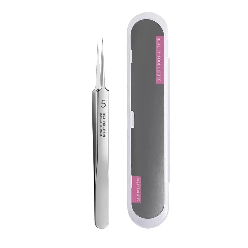 German Ultra-fine No. 5 Cell Pimples Blackhead Clip Tweezers Beauty Face Health Salon Special blackhead remover Acne Needle Tool
