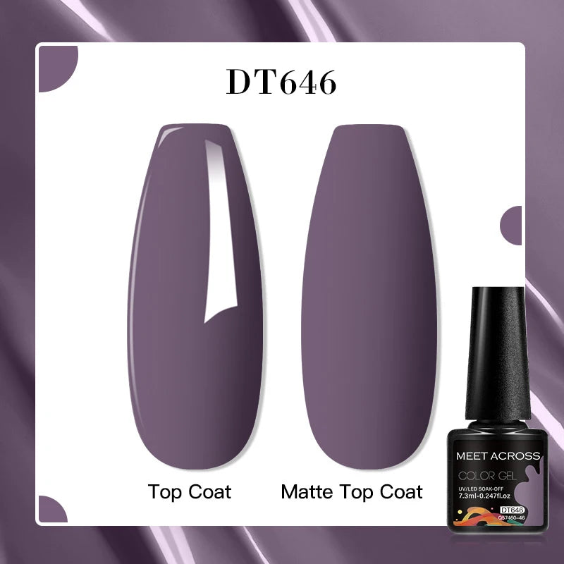 MEET ACROSS 7ml Golden Cat Magnetic Gel Nail Polish Dark Brown Red Green Christmas Nail Art Varnish Winter Autumn For Nails