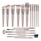 Hot Champagne Makeup Brushes Set for Women Cosmetic Foundation Powder Blush Eyeshadow Kabuki Blending Make Up Brush Beauty Tools