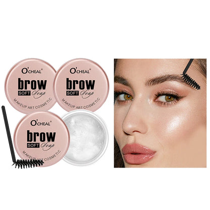 Eyebrow Styling Gel 3D Feathery Brow Wax – Waterproof, Long-Lasting, Easy-to-Wear Shaping Gel for Natural Sculpted Eyebrows Makeup