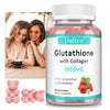Glutathione Collagen Gummies, Collagen Gummies with Vitamin C, Glutathione Supplement for Women, Skin Brightening & Anti-Aging