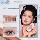 Flower Knows Chocolate Shop Highly Pigmented Eyeshadow Palette Shimmer Matte Glitter Long Lasting Vegan Eye Shadows Cruelty-free