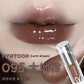 HYNTOOR Goth Lip Gloss Mirror Moist Nude Grey Black Silvery Fine Flash Low Saturation Lip Glaze Lasting Halloween Lip Makeup