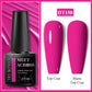 MEET ACROSS 7ml Black White Red Gel Nail Polish Glitter Semi Permanent Nail Supplies Gel Vernis for All-Season Nails Design