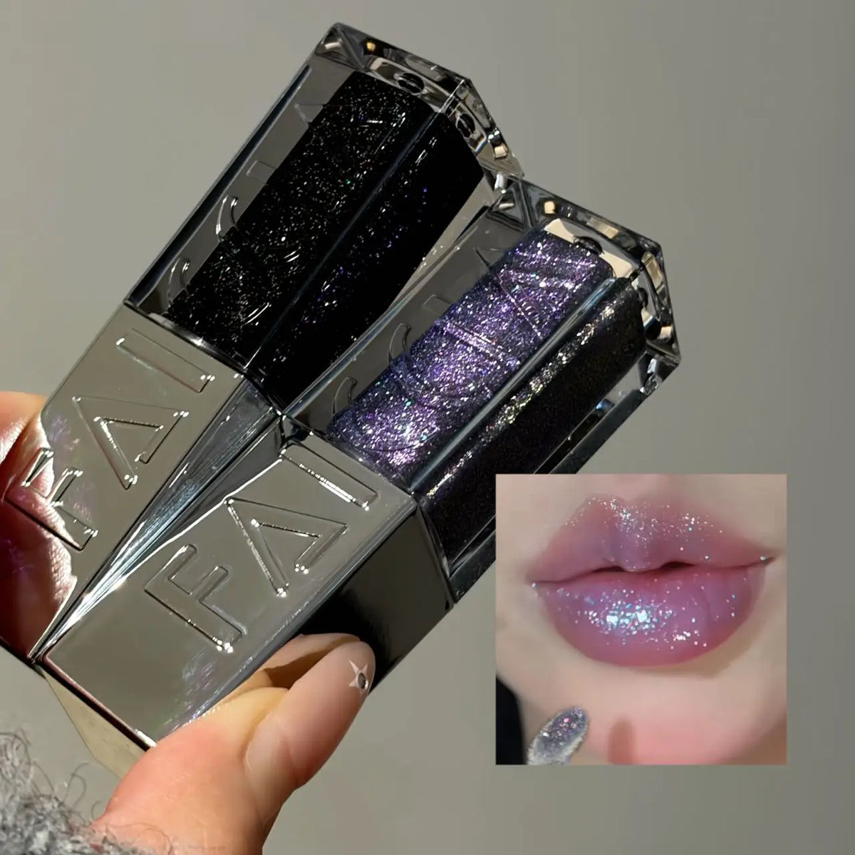 Faiccia Ice Shine Diamond Lip Gloss Shimmer Pearl Hydrating Plumping Glass Lip Multiple Sparkle Shades Daily Makeup