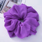 Big Size Chiffon Scrunchies For Muslim Women Custom Elastic Volumizing Oversized Neat stitching Malaysian Bunch Hair Tie