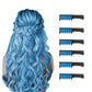 6-Piece Temporary Hair Dye Set, New Chalk Comb Temporary Washable Hair Dye, Suitable for Girls' Birthday Role-Playing DIY