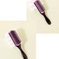 1pcs 9-row wrinkle removal massage curly hair brush, detachable 9-row comb plastic wet hair brush