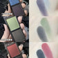 Biya 2 Color Eyeshadow Protable Red Black Plate Matte Eye Shadow Dark Smoky Cosmetics Makeup Party Halloween Diy Makeup