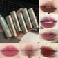 DIXI Mini Silver Tube Matte Lip Glaze — Velvet Finish, Skin-Enhancing, Versatile Low-Saturation Latte Shade