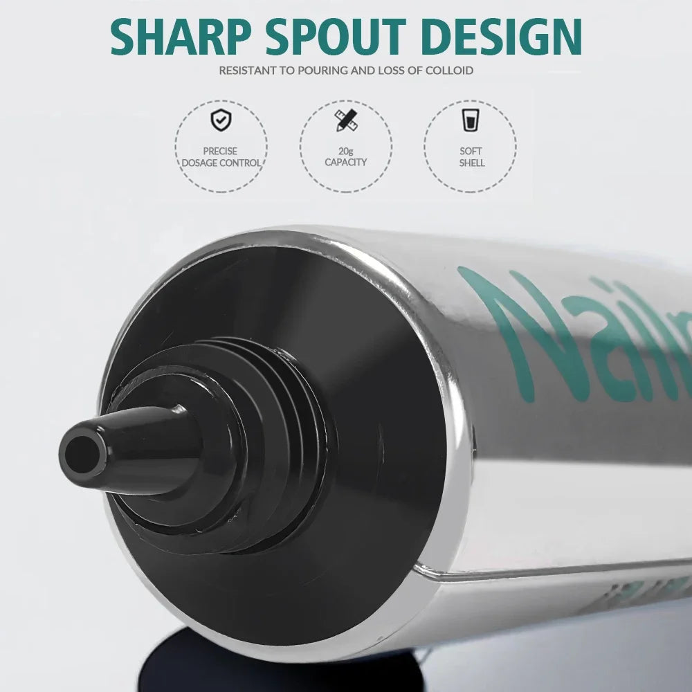 Nailpop Pro Soft Nail Tips Gel Glue 20g Adhesive Fake Nails Long Lasting Soak Off UV Gel Nail Polish Manicure Products for Nails