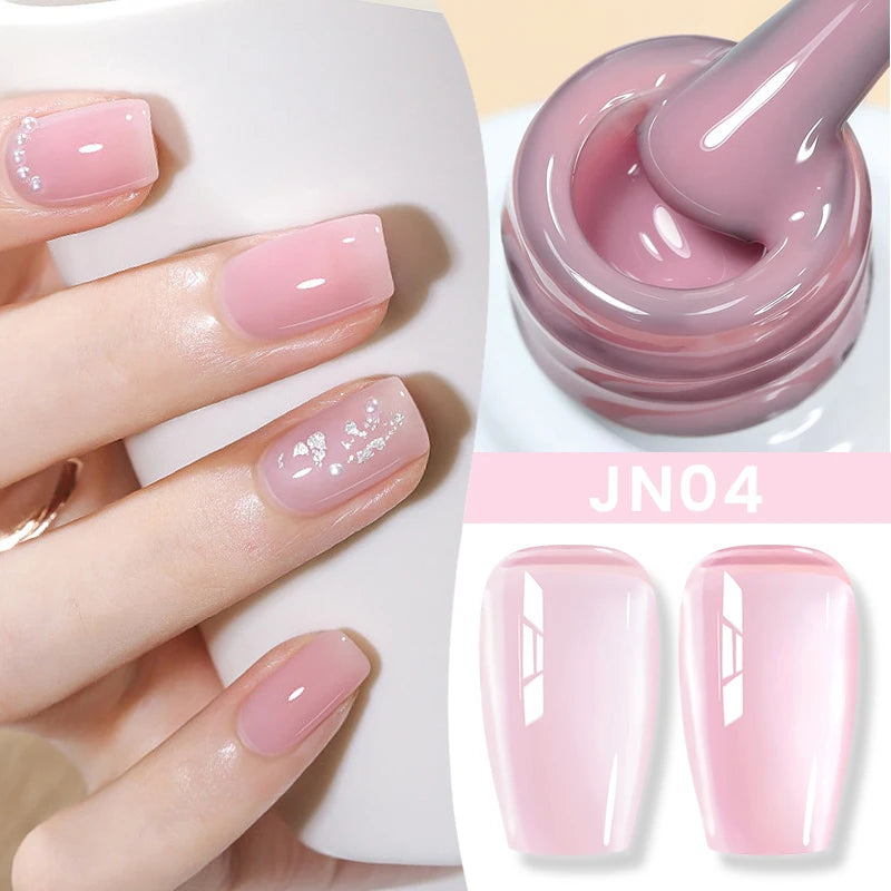 BORN PRETTY 6 in 1 Nail Glue Gel Extra Strong Adhesive for Press on Nails Clear Acrylic Tips Extension Gel Strengthener Gel