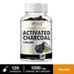 Activated Charcoal Capsules - Gut Health, Digestive Health, Bloating & Gas Relief, Detox, Colon Cleansing