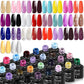 LNWPYH Gel Nail Polish Set Nail Gel Kit 26 Color Semi Permanent UV Led Gel Varnish Soak Off Nail Lacquers Base Coat Top Coat Kit