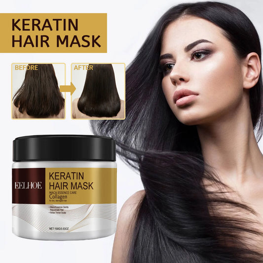 Keratin Hair Mask Improve Hair Quality Deeply Moisturize Hair Repair Damaged Hair Prevent Drying Out Tangling Nursing Hair Mask