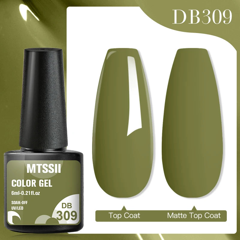 Mtssii 7ml Glitter Rubber Base Gel Polish Gold Sequins Pink White Base Gel Top Coat Soak Off UV LED Nail Art Varnish Manicure