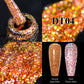 MEET ACROSS 7ml Reflective Glitter Gel Nail Polish Pink Green Purple Sparkling Soak Off UV Gel Polish for Manicure DIY Nail Art