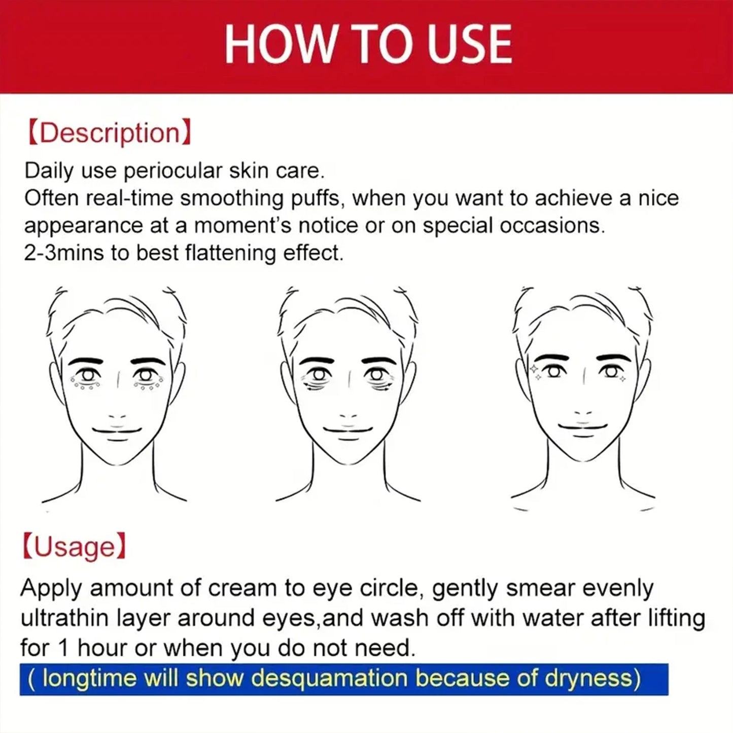 Instant Lift Eye Cream. For Men Women. Good Skin Ductility. Softens Smooths Tender Eye Area. Visible Firming. 20g Net.
