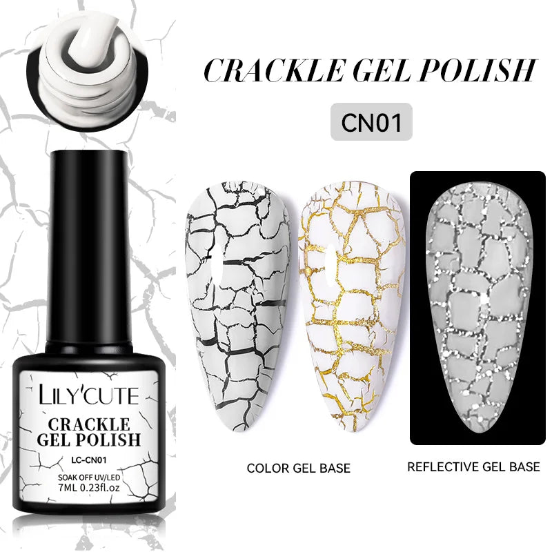 LILYCUTE 5ML Metallic Painting Liner Gel Nail Polish Super Bright Gold Silver Mirror Drawing Gel Semi Permanent Line French Nail