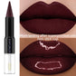 1PC Waterproof 2 In 1 Double Head Lipstick Lip Coat Set  Long Lasting Coat 24HR Makeup Gifts Lip Tint Plumper Lip Oil Lip Glaze