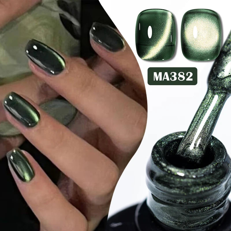 7ml Red Series Cat Magnetic Gel Nail Polish Sparkle Glitter Semi Permanent Nail Art UV Gel Varnish Manicure For Valentines Nails