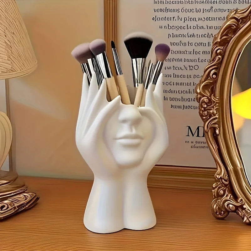 1PCS Creative Human Body Art Styling Organizer Multifunctional Makeup Brush Pen Holder Vinyl Figure Storage Desktop Office Decor
