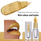 High-pigmented Gold Lipstick Shiny Metallic Matte Velvet Waterproof Long Lasting Sexy Gold Lip Gloss Women Lip Makeup Halloween
