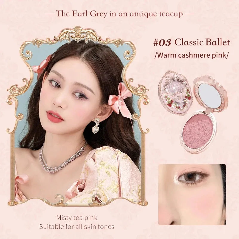 Flower Know Strawberry Rococo All-In One Gift Set Makeup Kit Full Professional Eyeshadow Blush Powder Lip Cream Flowerknows
