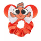 Disney Mouse Ears Velvet Scrunchies Hairband Women Elastic Ponytail Holder Girls Sequin Bow 2023 Kids Party DIY Hair Accessories