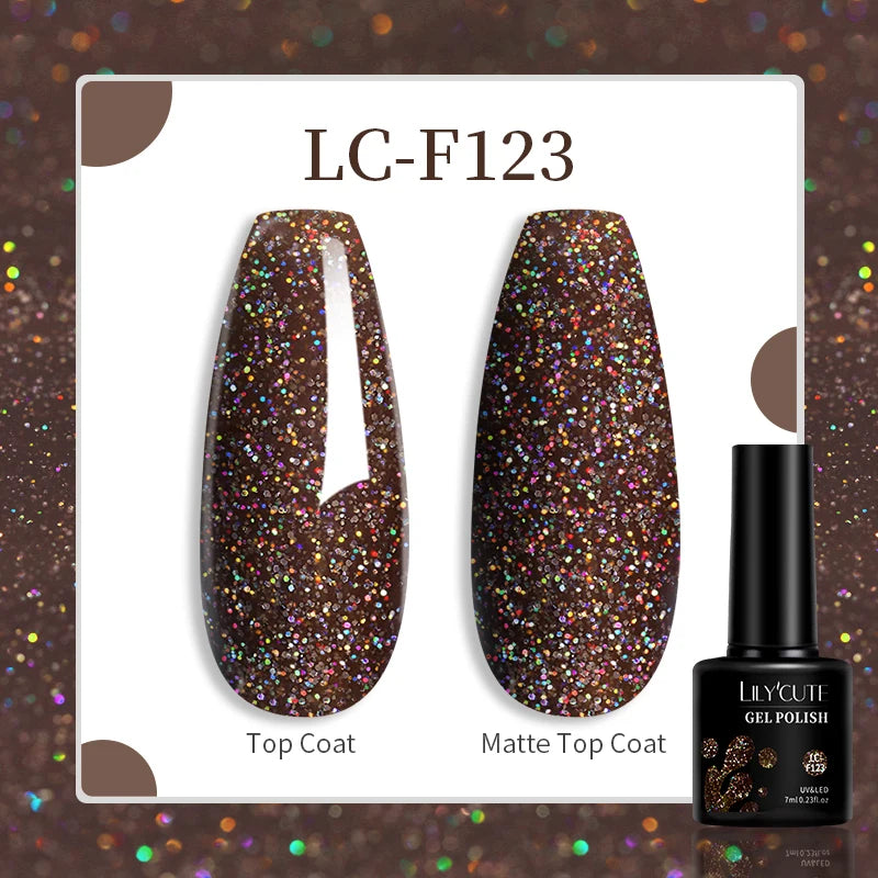 LILYCUTE 7ML Eggshell Gel Nail Polish White Black Material Semi Permanent Autumn Varnish With Any Color Gel Soak Off UV Manicure