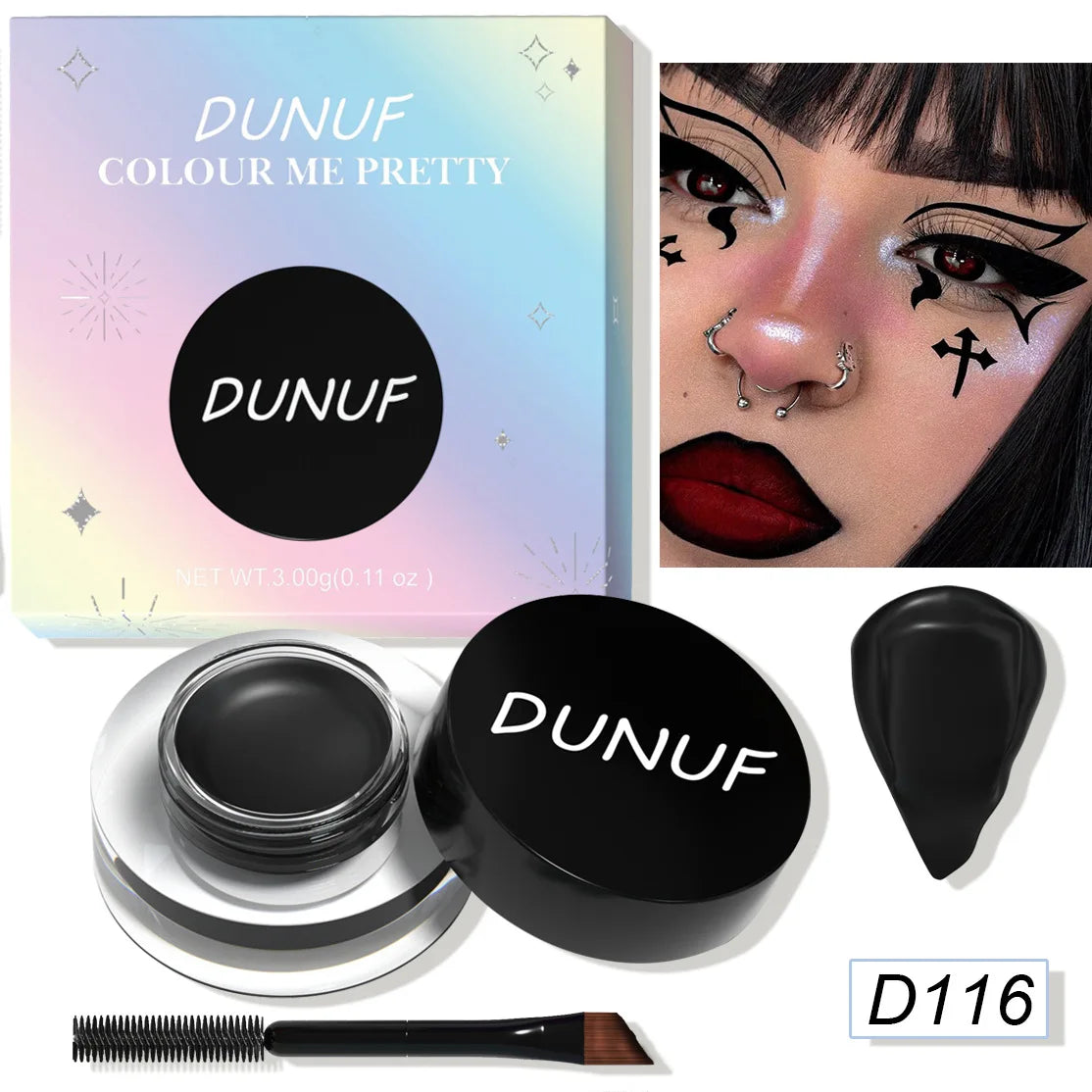 Multipurpose Cream Eyeshadow Eyeliner Waterproof Matte Finish 12 Shades For Professional Makeup Artists And Beginners