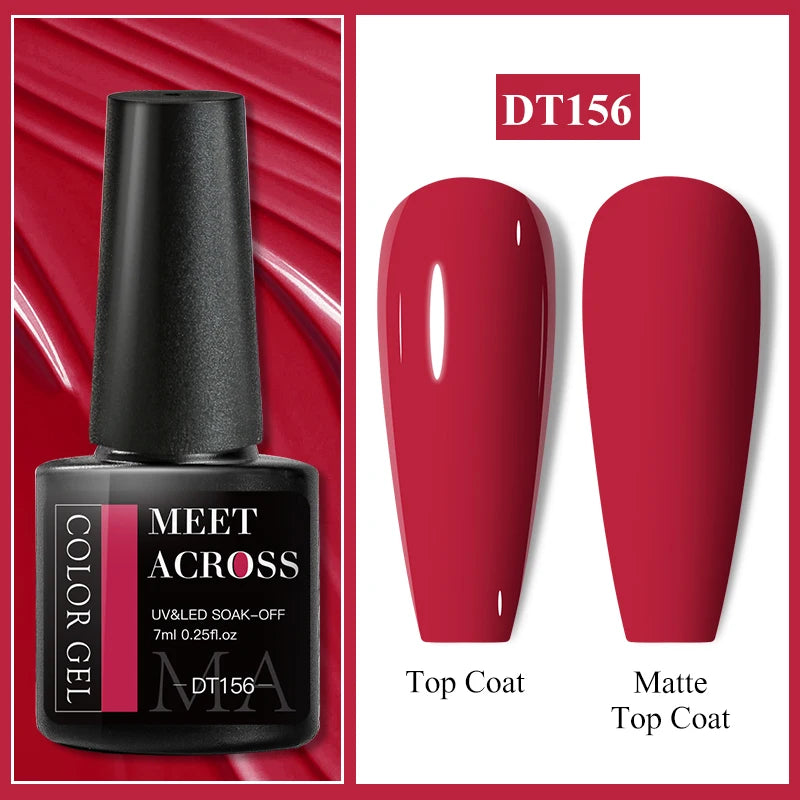 7ml Red Series Cat Magnetic Gel Nail Polish Sparkle Glitter Semi Permanent Nail Art UV Gel Varnish Manicure For Valentines Nails