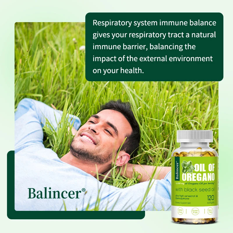 Oregano Oil Capsules-Improves Digestion and Intestinal Health,Balances Intestinal Flora,Boosts Blood Circulation,Immune System