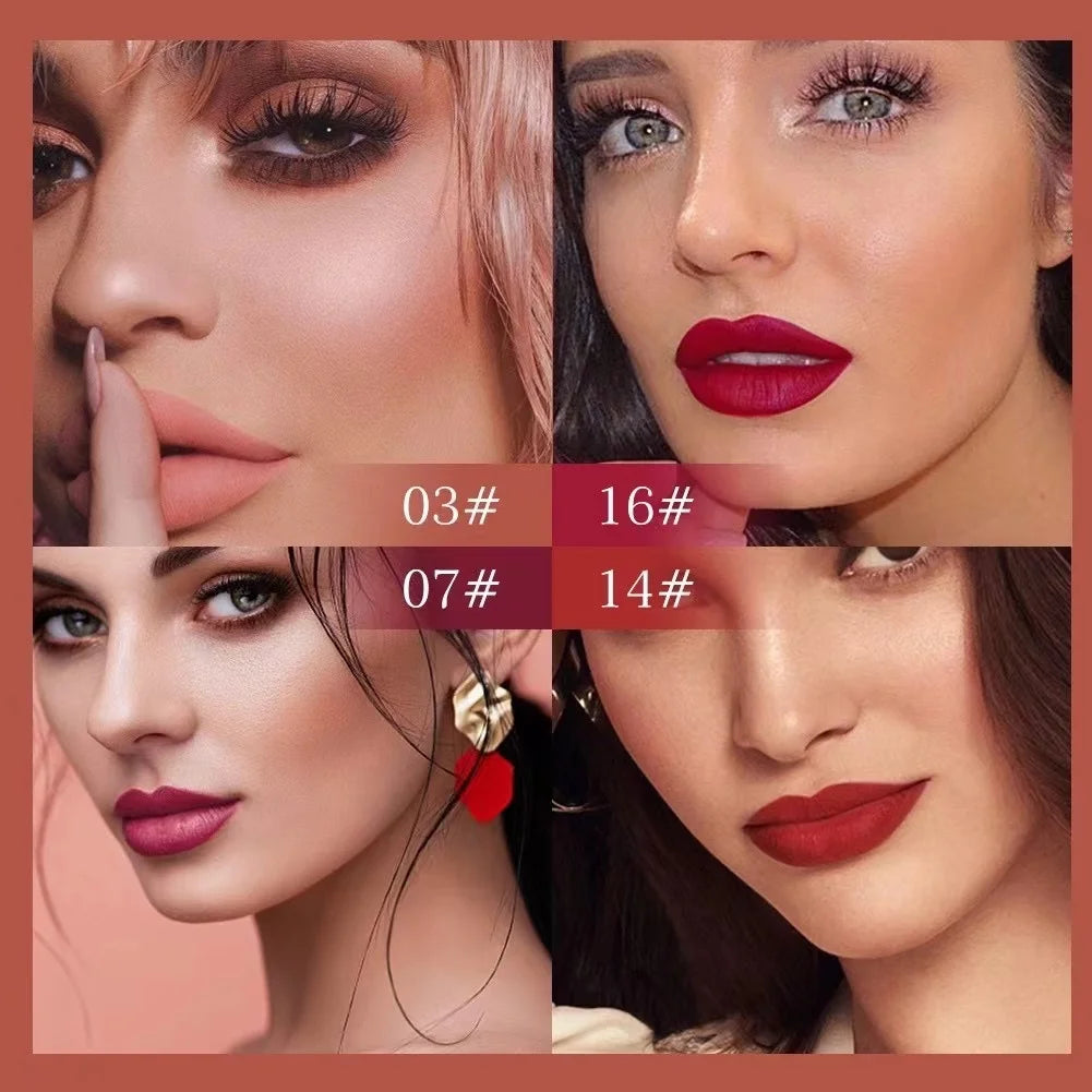 3-PCS Matte Lipstick Set – Long-Lasting, Non-Fading, Waterproof, Exquisite Gift for Daily & Holiday Use, Universal Shades