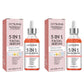 5 In 1 Facial Serum Fade Fine Lines Firming Skin Shrink Pores Moisturizing Brightning Vitamin C Hyaluronic Acid Face Serum