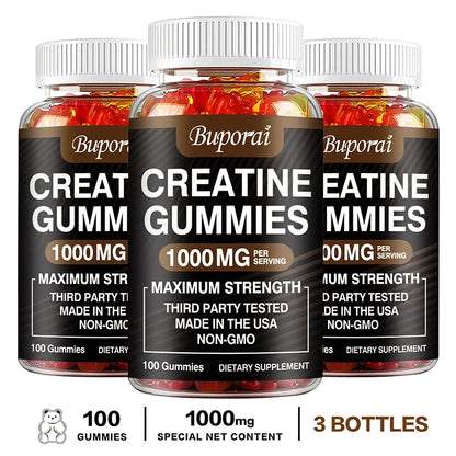 Creatine Monohydrate Gummies - Boost Energy, Build Muscle Mass, and Improve Athletic Performance