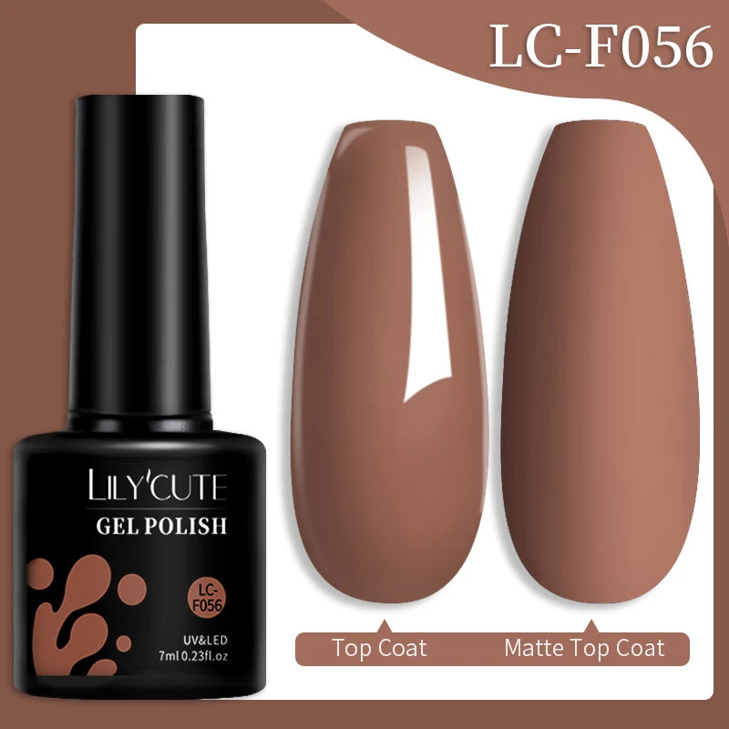 LILYCUTE Fluorescent Nail Gel Polish Orange Red Neon Bright Color Summer Series Soak Off For Manicure Nail Art UV Gel Varnish