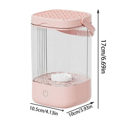 Makeup Brush Cleaner Machine USB Brush Quick Drying Cleaning Storage IP65 Waterproof 7000 Rpm Makeup Cleaner For Brushes Cleaner