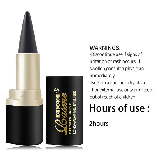Black/Silver Creamy texture Eyeliner, 1 Count 2 Counts Easy Coloring High Pier Pencil, Daily Makeup Accessories for Women and
