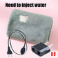 Soft Plush Electric Hot Water Bottle Charging with EU/US/AU Plug for Winter Warmth and Pain Relief Winter Women's Gifts