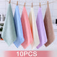 10Pcs Coral Velvet Quick Drying Microfiber Towels Cleaning Wipes Face Towels Square Washcloth Soft Absorbent Towel