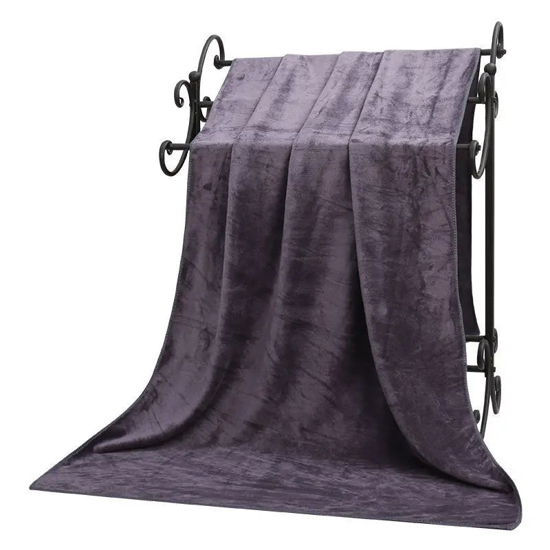 Large thick microfiber bath towel absorbent and quick-drying swimming fitness sports beauty salon towel Beach towel